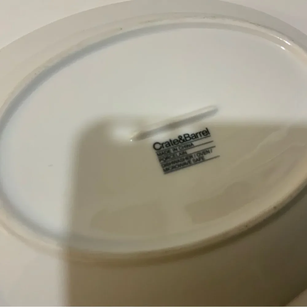 Crate and Barrel Oval Platter 10x7.5 “ Serving Platters – Set of 2